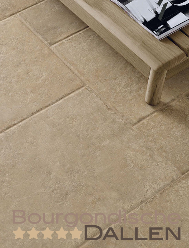 Beaumont Vieux Beige Vloertegels Salon -Bourgondische Dallen